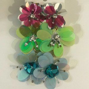 Floral earrings